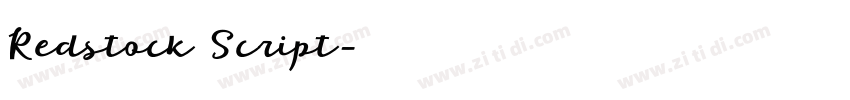 Redstock Script字体转换